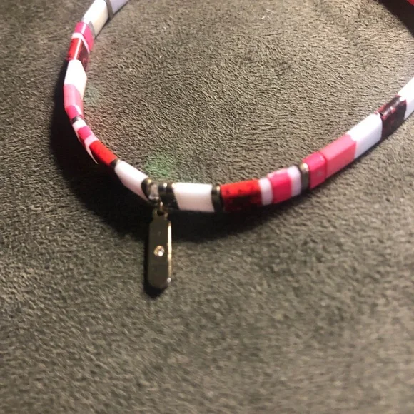 Stella & Dot Red and Pink Beaded Bracelet - Picture 5 of 7